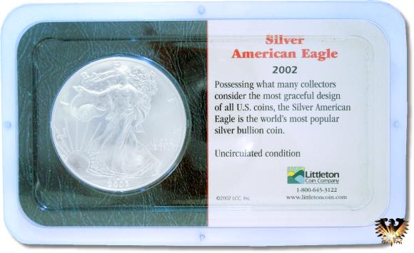 Silver American Eagle 2002 im Blister