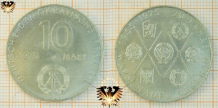 10 Mark, DDR, 1975, 20 Jahre Warschauer  Vorschaubild