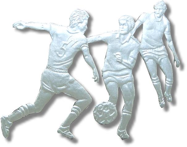 Ausschnitt einer Fußballmünze, aus der Fußball- Weltmeisterschaft 1989 in Italien