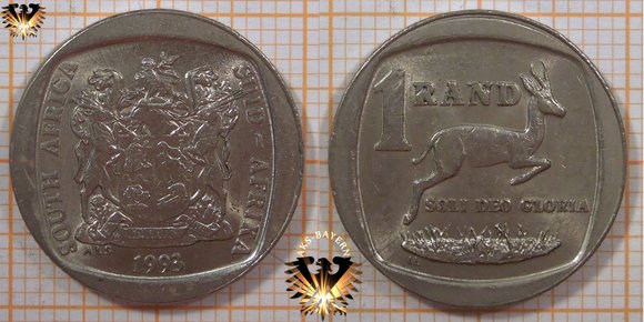 1 R, 1 Rand, Suid Afrika - South Africa, angeled