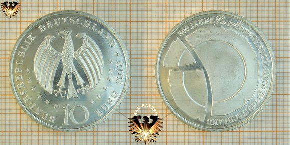 10 Euro, 2010F, BRD, Deutschland, Gedenkmünze 300 Jahre Porzellanherstellung in Deutschland, Silbermünze