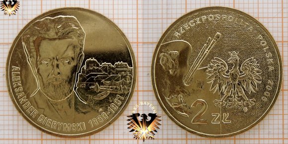 Münze: 2 Złote, Polen, 2006, Aleksander Gierymski 1850-1901 © aukauf.de 
