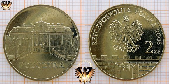 2 Złote / Zloty Umlaufgedenkmünze aus Polen, 2006, Pszczyna - Pless
