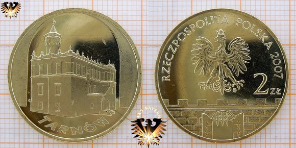 Münze: 2 Złote, Polen, 2007, Tarnow - Tarnau © aukauf.de 