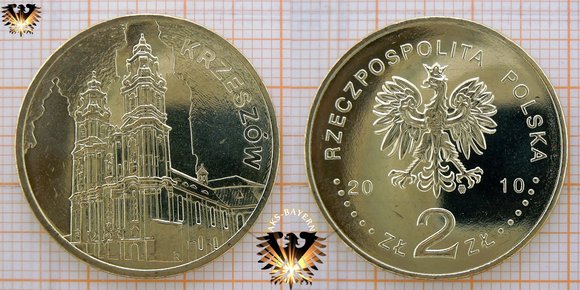 2 Złote / Zloty Gedenkmünze der polnischen Stadt Krzeszow - Grüssau