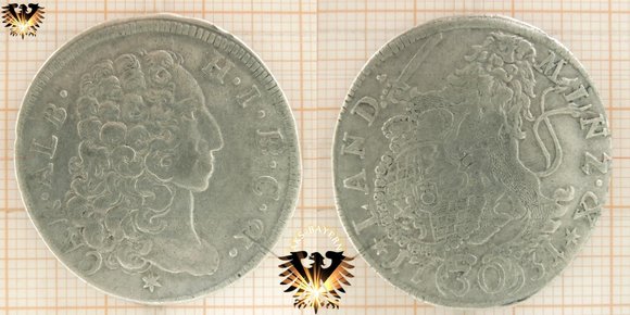 30 Kreuzer, Bayern 1729 und 1731, Silbermünzen - Karl Albrecht Land Minz