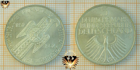 Erste deutsche Gedenkmünze nach dem zweiten Weltkrieg. Ausgegeben wurde die 5 D-Mark Silbermünze erst 1953. Teuerste deutsche Gedenkmünzen. EINIGKEIT UND RECHT UND FREIHEIT.