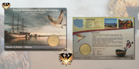 2 Zloty Sondermünze von 2011 im schön gemachtem Blister mit Photo eine Schooners und Begleittext