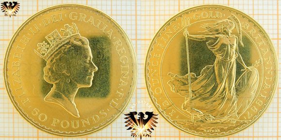 Britannia halbe Unze Feingold, 1994, Großbritannien, Elizabeth II, Anlagemünze Gold