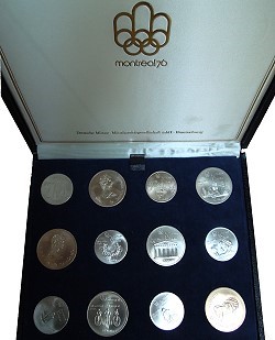 Der Münzsatz / coinset: Canada XXI Olympiade  Montreal 1976  © AuKauf.de
