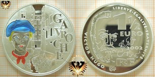 1,5 Euro, Frankreich 2002, Farbmünze Silber -  Vorschaubild