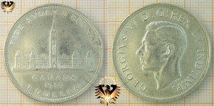 1 Dollar, Canada Dollar, 1939, Georgivs VI
