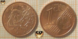1 Euro-Cent, Frankreich, 1999,  Vorschaubild