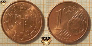 1 Euro-Cent, Portugal, 2002,  Vorschaubild