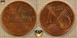 1 Euro-Cent, Griechenland, 2002,  Vorschaubild