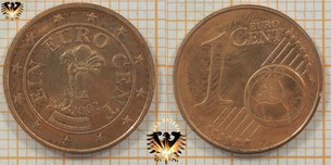 1 Euro-Cent, Österreich, 2002,  Vorschaubild