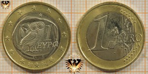 1 Euro, Griechenland, 2002, nominal, 1 ευρώ,  Vorschaubild