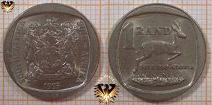 1 Rand, Suid Afrika, 1993, Süd Afrika, Soli Deo Gloria, 4 eckig