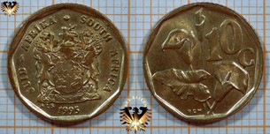 10 Cents, Suid Afrika, 1995, Süd Afrika, Arum Lilie