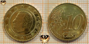 10 Euro-Cent, Belgien, 2001,  Vorschaubild