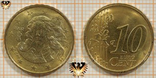 10 Euro-Cent, Italien, 2002,  Vorschaubild