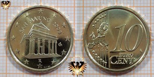 10 Euro-Cent, San Marino, 2008,  Vorschaubild
