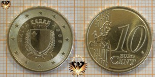 10 Euro-Cent, Malta, 2008,  Vorschaubild