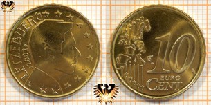 10 Euro-Cent, Luxemburg, 2002,  Vorschaubild
