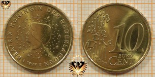 10 Euro-Cent, Niederlande, 1999,  Vorschaubild