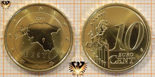 10 Euro-Cent, Estland, 2011,  Vorschaubild