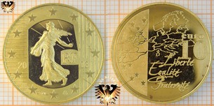 10 Euro, Frankreich, 2003, Liberte Egalite  Vorschaubild