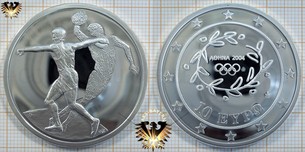 10 Euro, Griechenland, 2004, Olympiade in Athen, Diskuswerfen