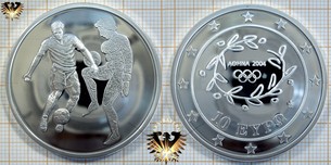 10 Euro, Griechenland, 2004, Olympiade in Athen, Fussball