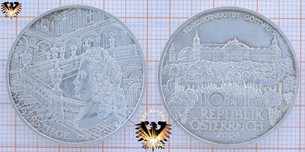 10 Euro, Österreich, 2006, Kaiserstiege Stift Göttweig,  Kaiser Karl VI,