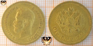 10 Rubel, Russland, 1899 R, Nicholas II, Goldrubel