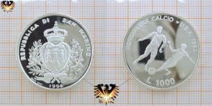 San Marino, 1000 Lire, Silbermünze, Mondiali di  Vorschaubild