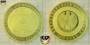 100 Euro, BRD, 2002, Einführung des Euro,  Vorschaubild