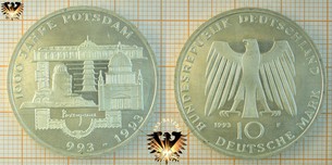 10 DM, BRD, 1993 F, 1000 Jahre Potsdam