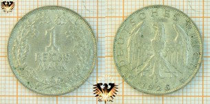 1 Reichsmark, 1925, Weimarer Republik im Deutschen  Vorschaubild