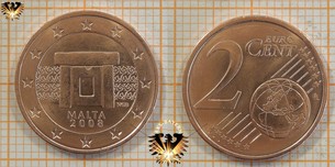 2 Euro-Cent, Malta, 2008,  Vorschaubild