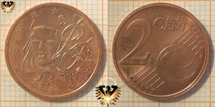 2 Euro-Cent, Frankreich, 1999,  Vorschaubild