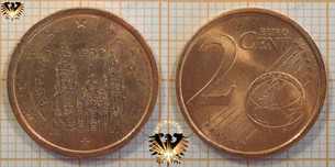 2 Euro-Cent, Spanien, 1999,  Vorschaubild