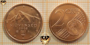2 Euro-Cent, Slowakei, 2009,  Vorschaubild