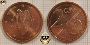 2 Euro-Cent, Irland, 2003,  Vorschaubild