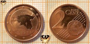 2 Euro-Cent, Estland, 2011,  Vorschaubild