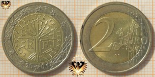 2 Euro, Frankreich, 2001, nominal, Baum mit  Vorschaubild