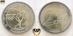 2 Euro Griechenland 2004 - Sondermünze Athen,  Vorschaubild