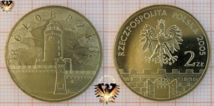 Münze: 2 Złote, Polen, 2005, Kolobrzeg - Kolberg, Leuchtturm