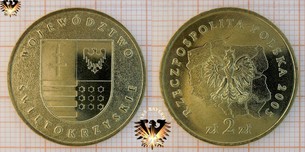 Münze: 2 Złote / Zloty Polen, 2005, Wojewodztwo Swietokrzyskie / Heiligkreuz