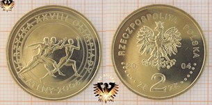 Münze: 2 Złote, Polen, 2004, Igrzyska XXVIII Olimpiady - Ateny 2004, Spiele der XXVIII Olympiade - Athen 2004